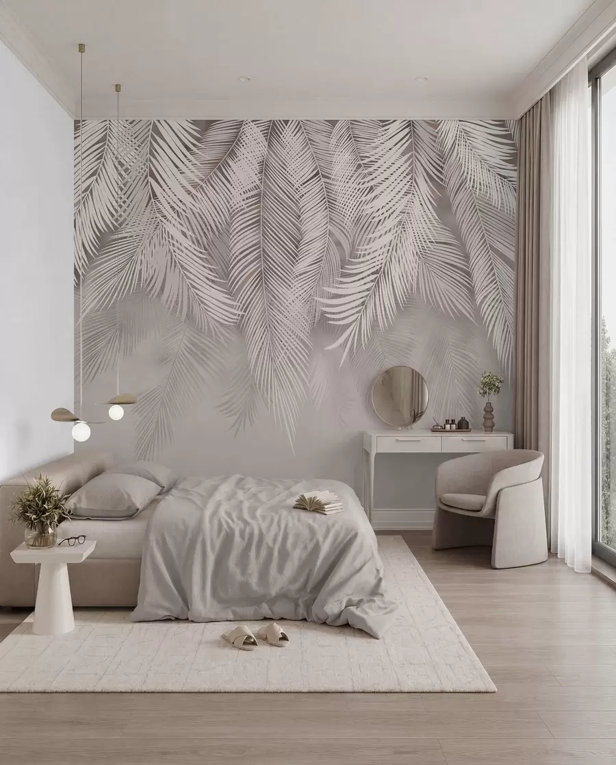Fototapeta Zasłona różowych palm u48556v5