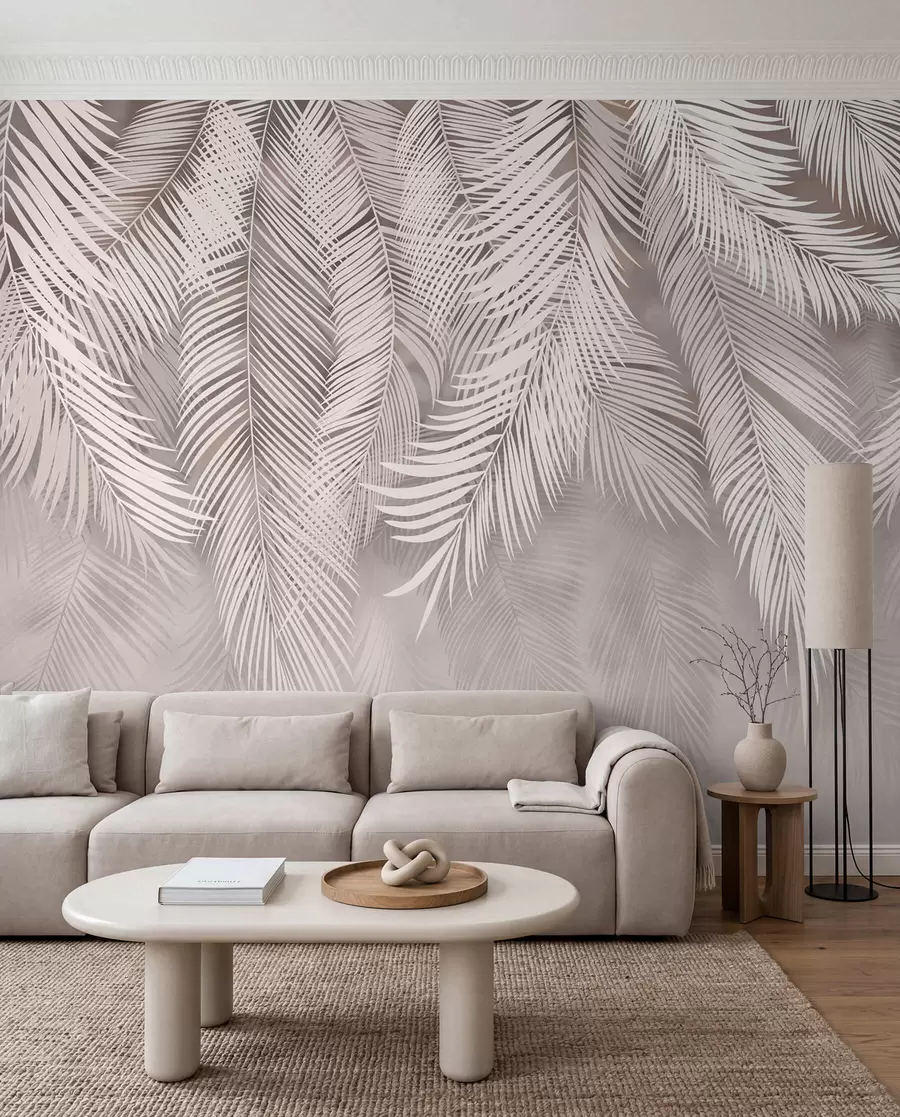 Fototapeta Zasłona różowych palm u48556v5