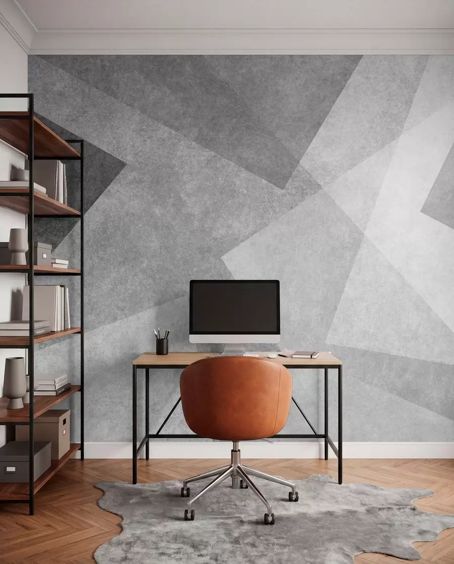 Fototapeta Geometryczna abstrakcja szarości u74057