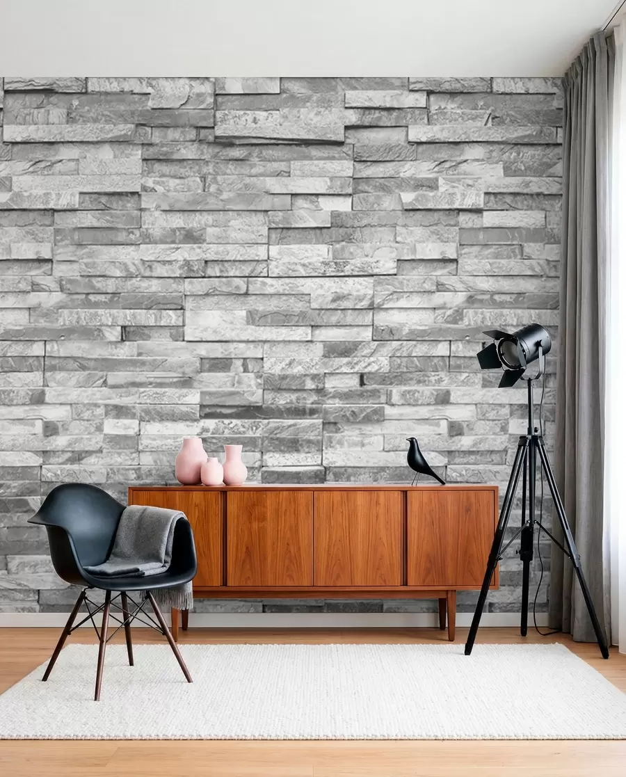 Fototapeta Cegły Grey u74255