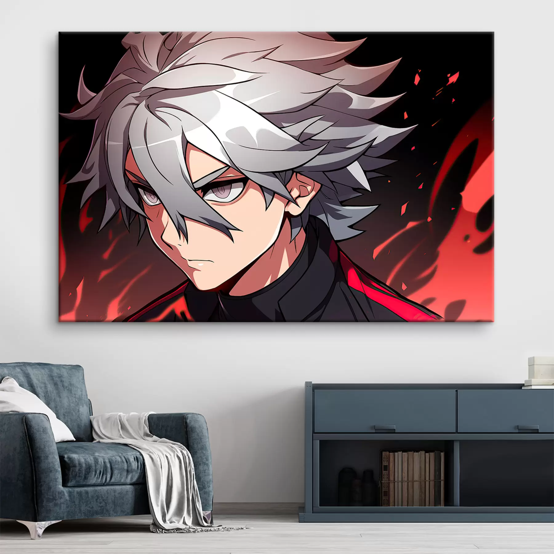 Fototapeta Anime facet w światłach s31159