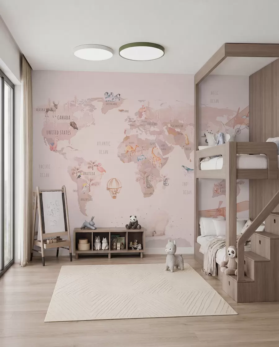 Fototapeta Bajkowa mapa świata u74508