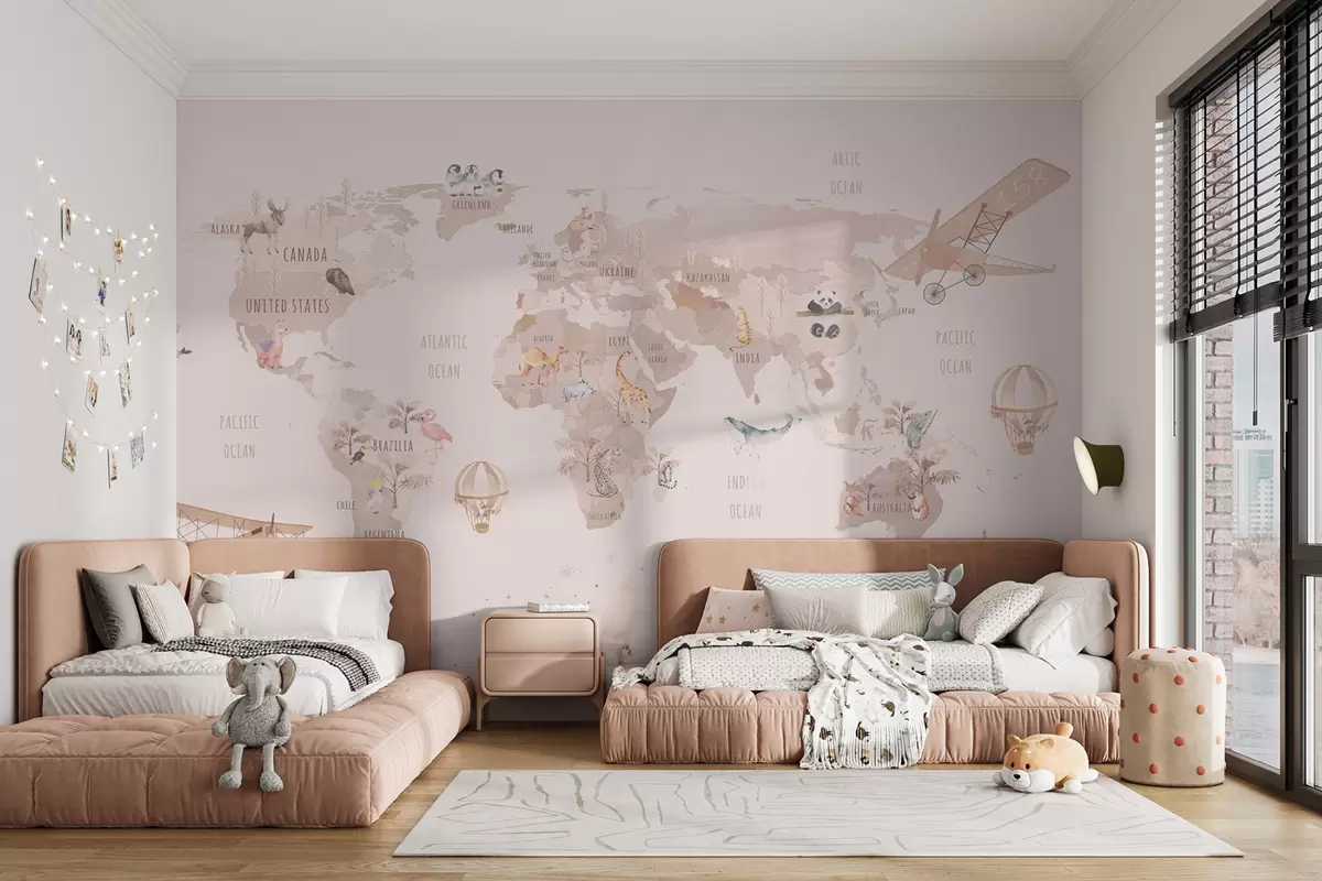 Fototapeta Bajkowa mapa świata u74508