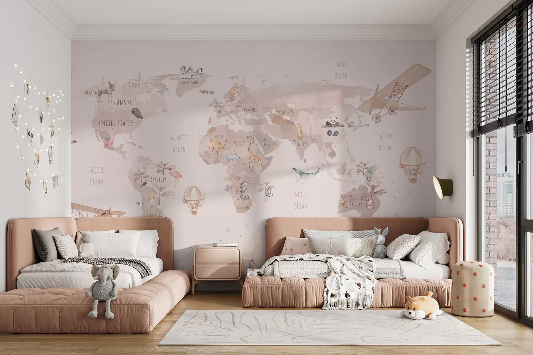 Fototapeta Bajkowa mapa świata u74508