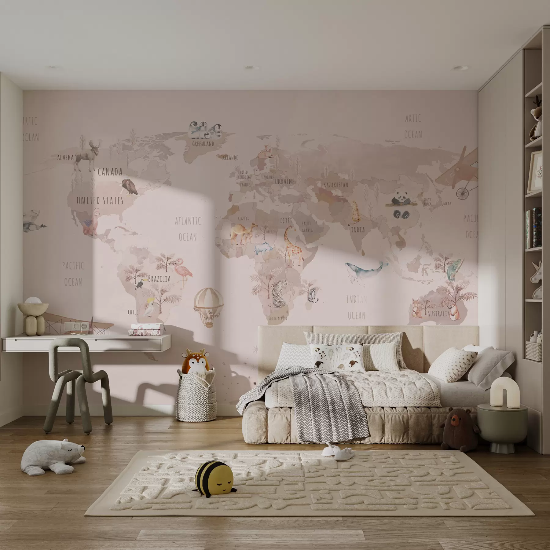 Fototapeta Bajkowa mapa świata u74508