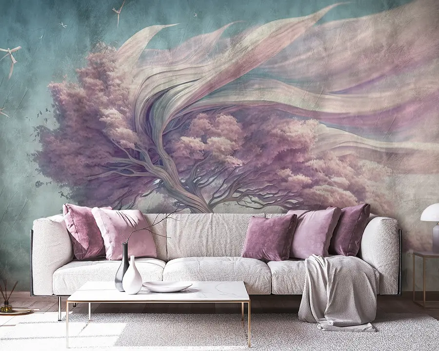 Fototapeta Drewno na tle gór u93931