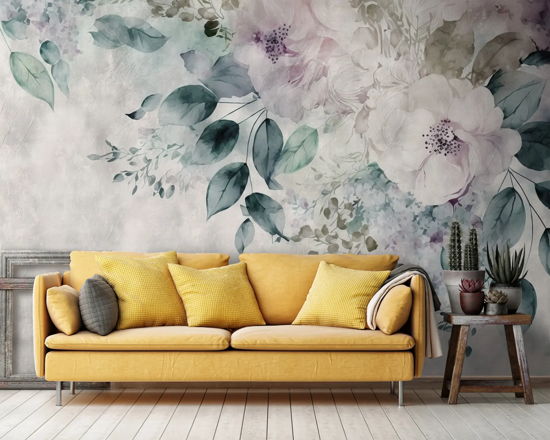 Fototapeta Delikatne kwiaty akwareli u93940