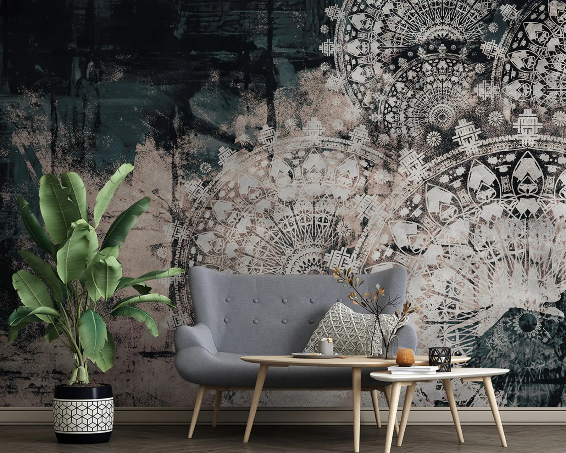 Fototapeta Mandala w stylu vintage u93958