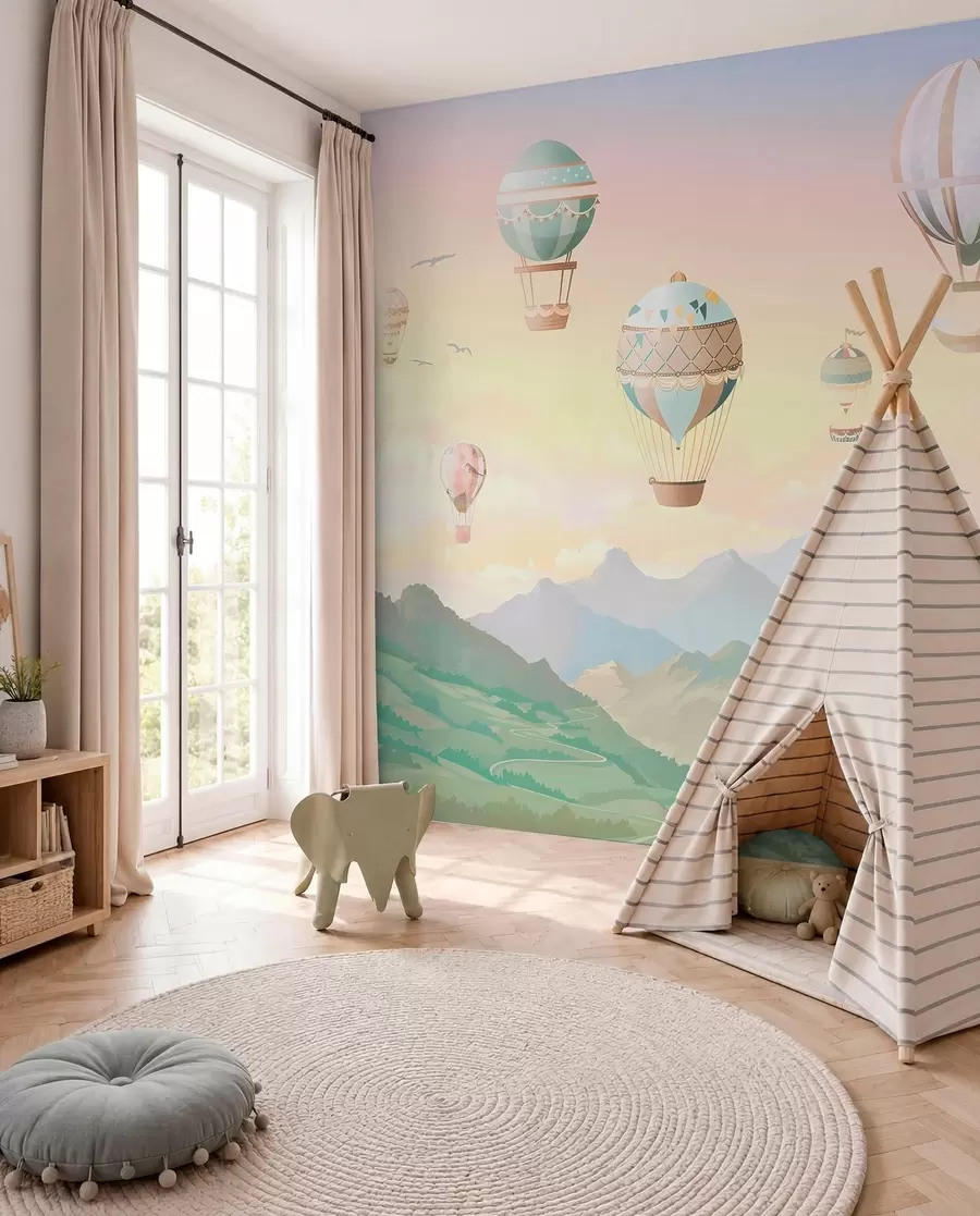 Fototapeta Balony nad doliną u94137