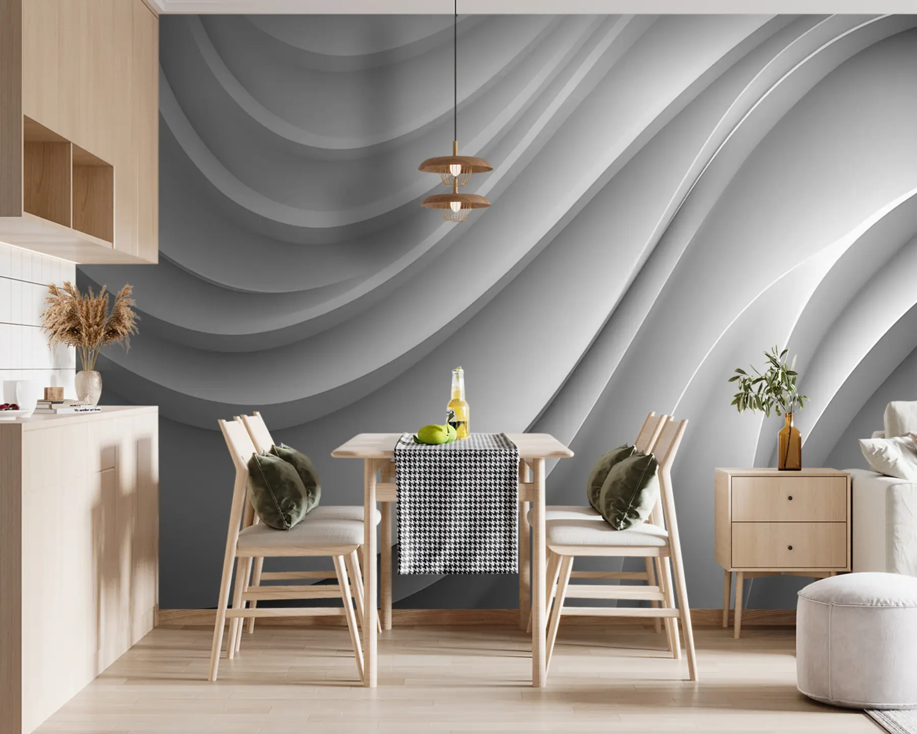 Fototapeta Białe fale 3d u94078