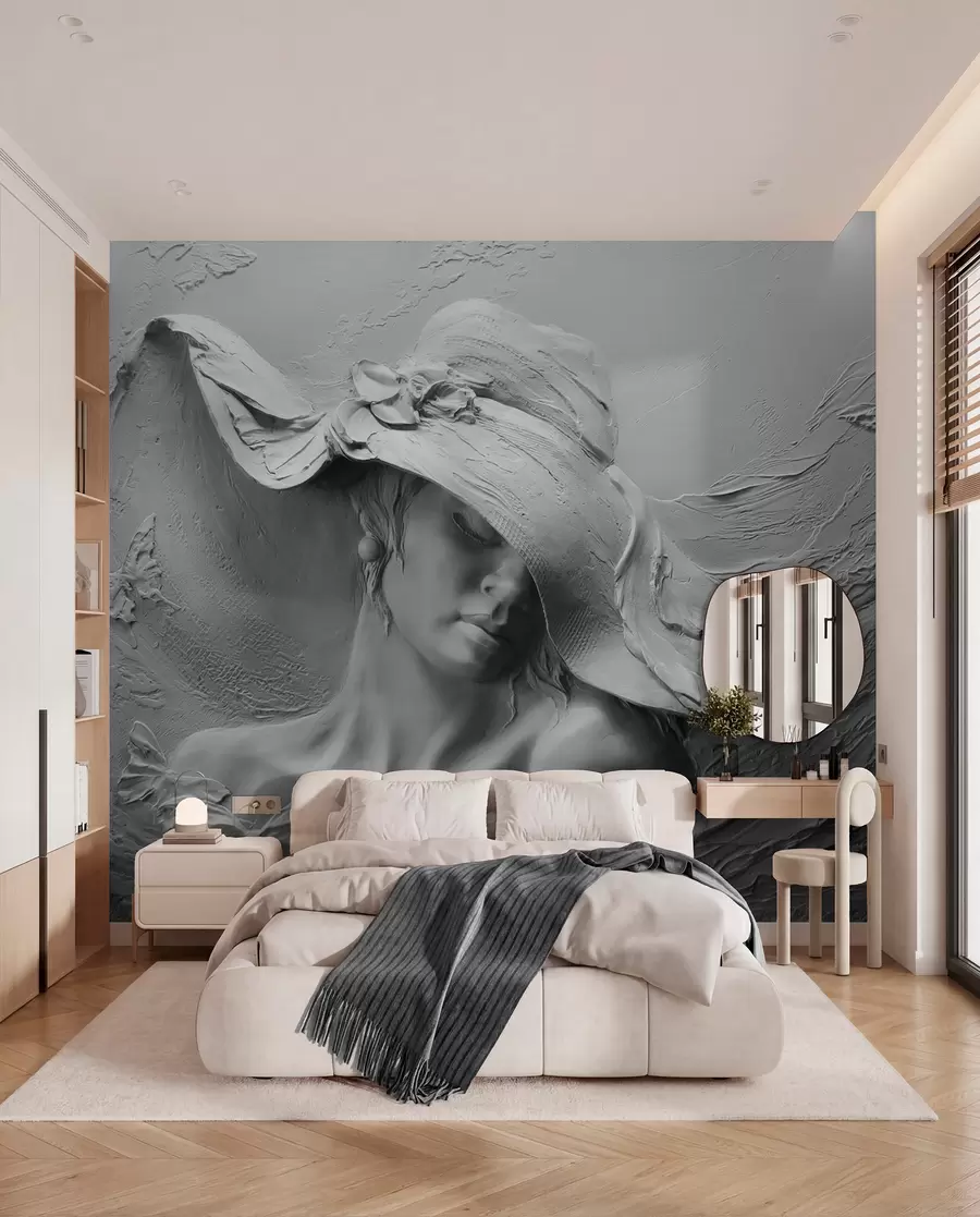 Fototapeta Kobieta w kapeluszu 3D u62592