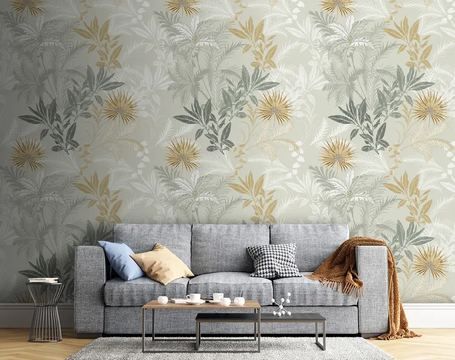 Fototapeta wzór z liśćmi u94468