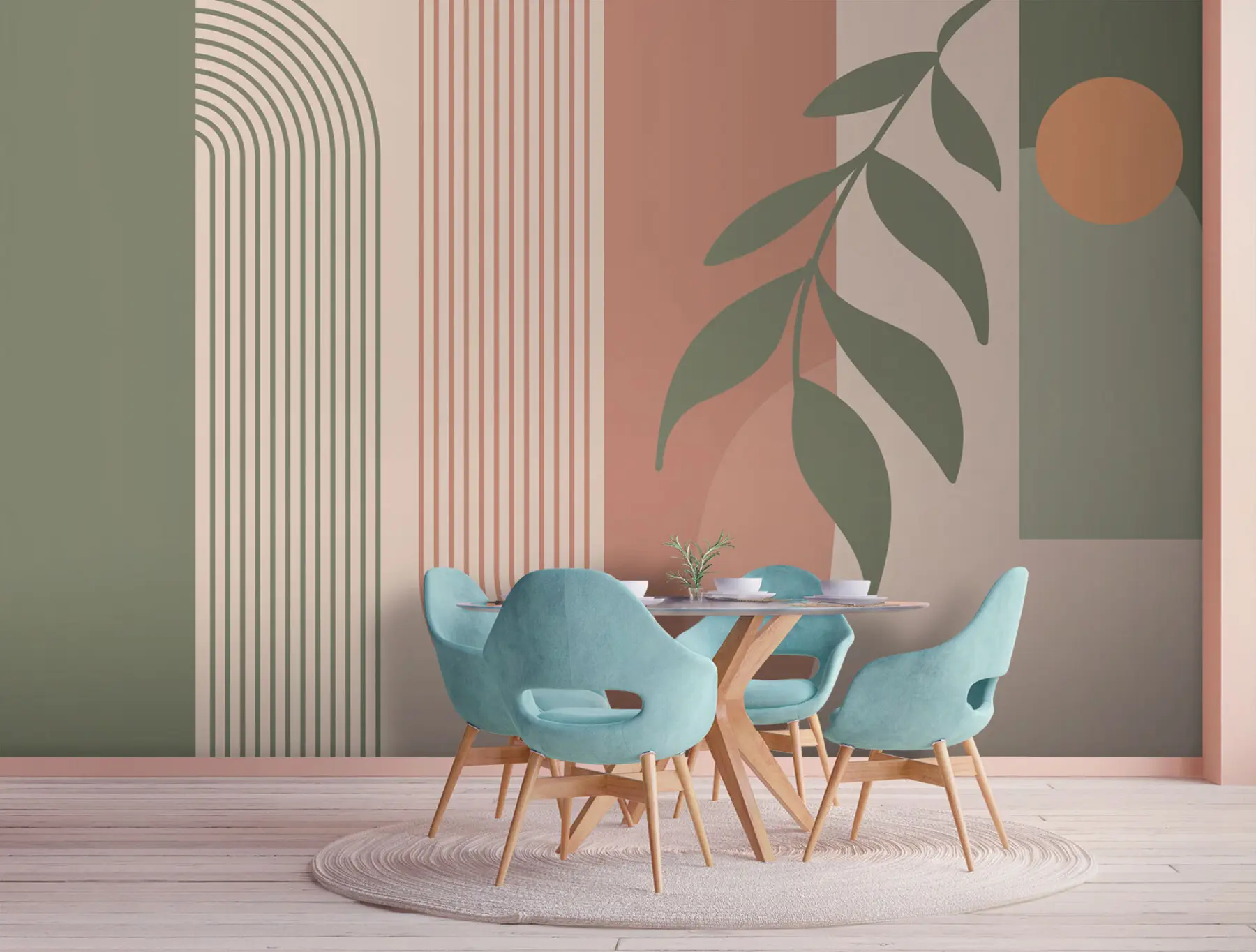 Fototapeta Łuki i elementy dekoracyjne w stylu boho u94153