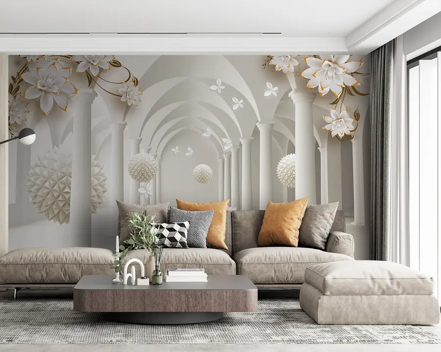 Fototapeta Kolczaste kule w tunelu u94966