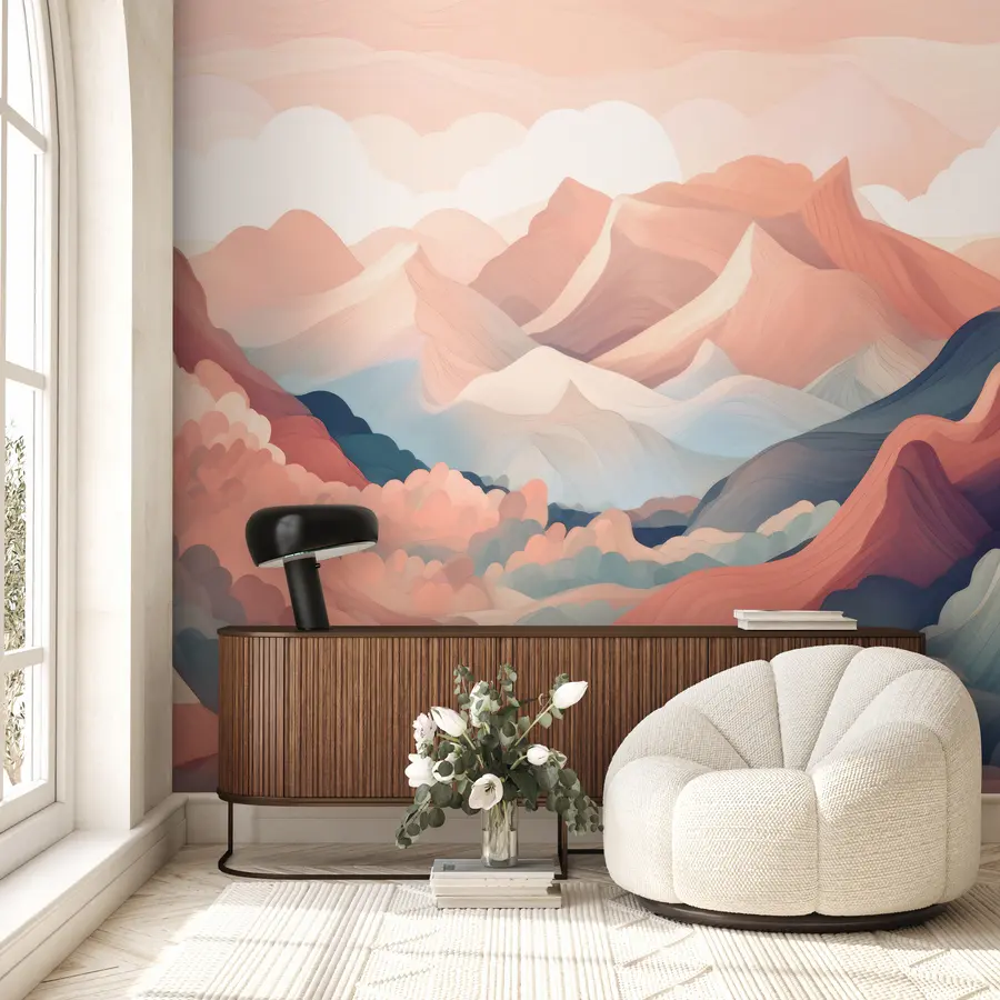 Fototapeta różowe góry u95993