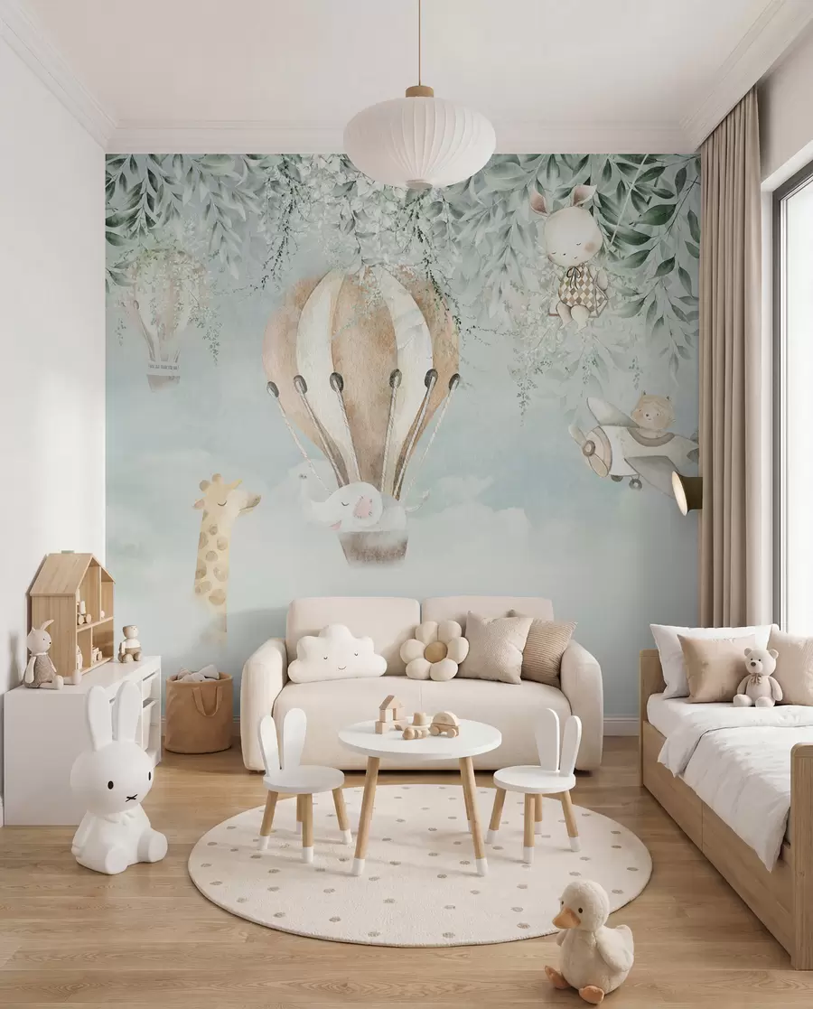 Fototapeta Balon nad ogrodem u95429