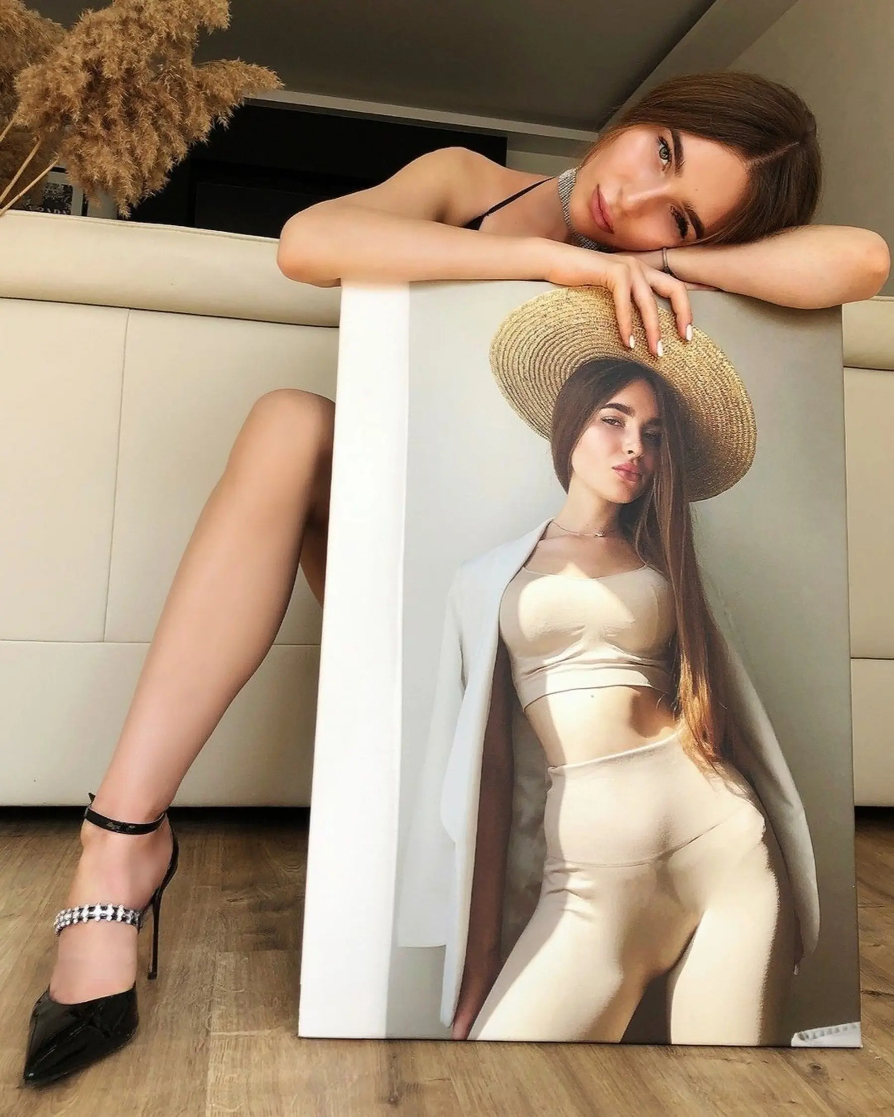 Obraz Wykonanie portretu w akwareli ze zdjęcia s34705