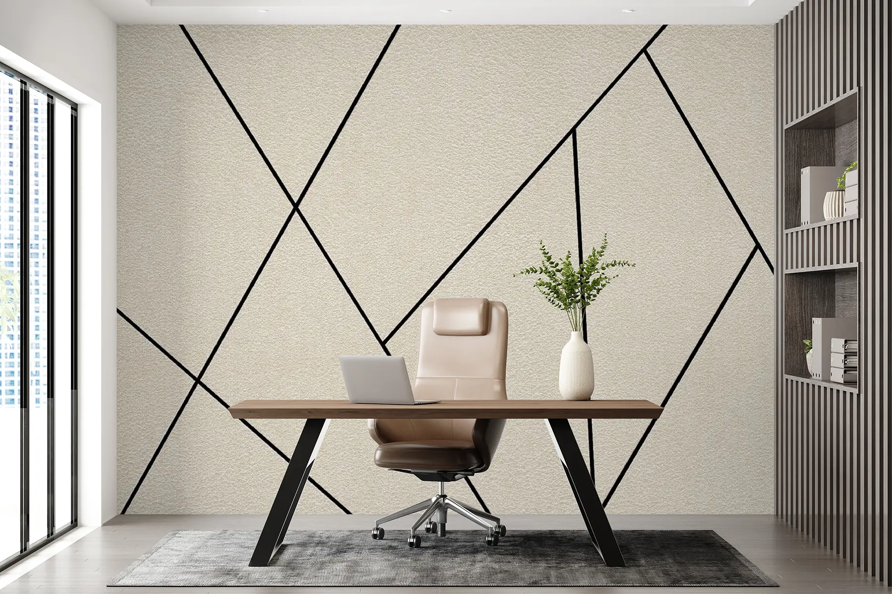 Fototapeta Przejścia na ścianie, styl minimalistyczny u11256