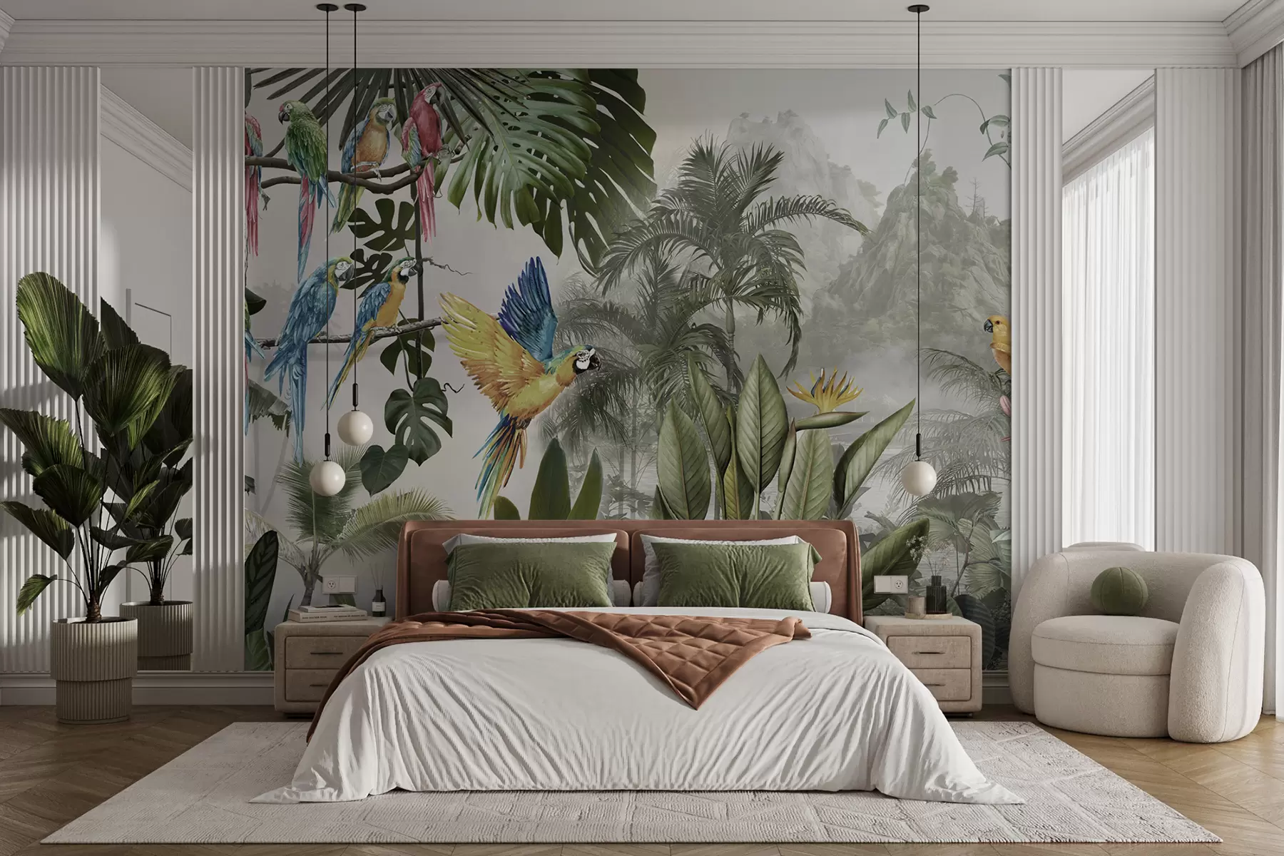 Fototapeta Papugi w lesie deszczowym u95693