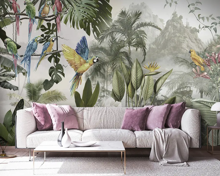 Fototapeta Papugi w lesie deszczowym u95693