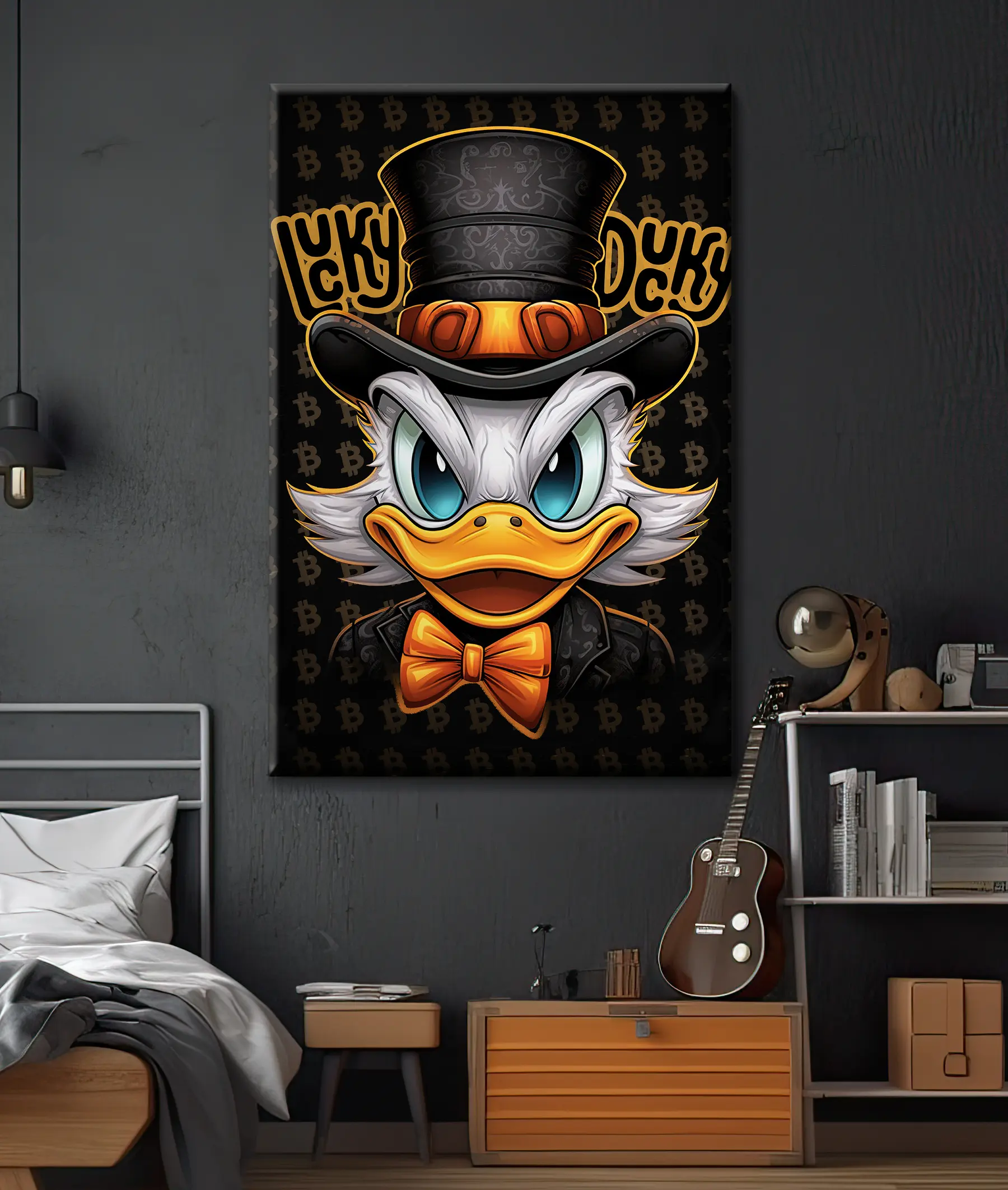 Fototapeta szczęśliwa kaczuszka, kaczor donald s35465