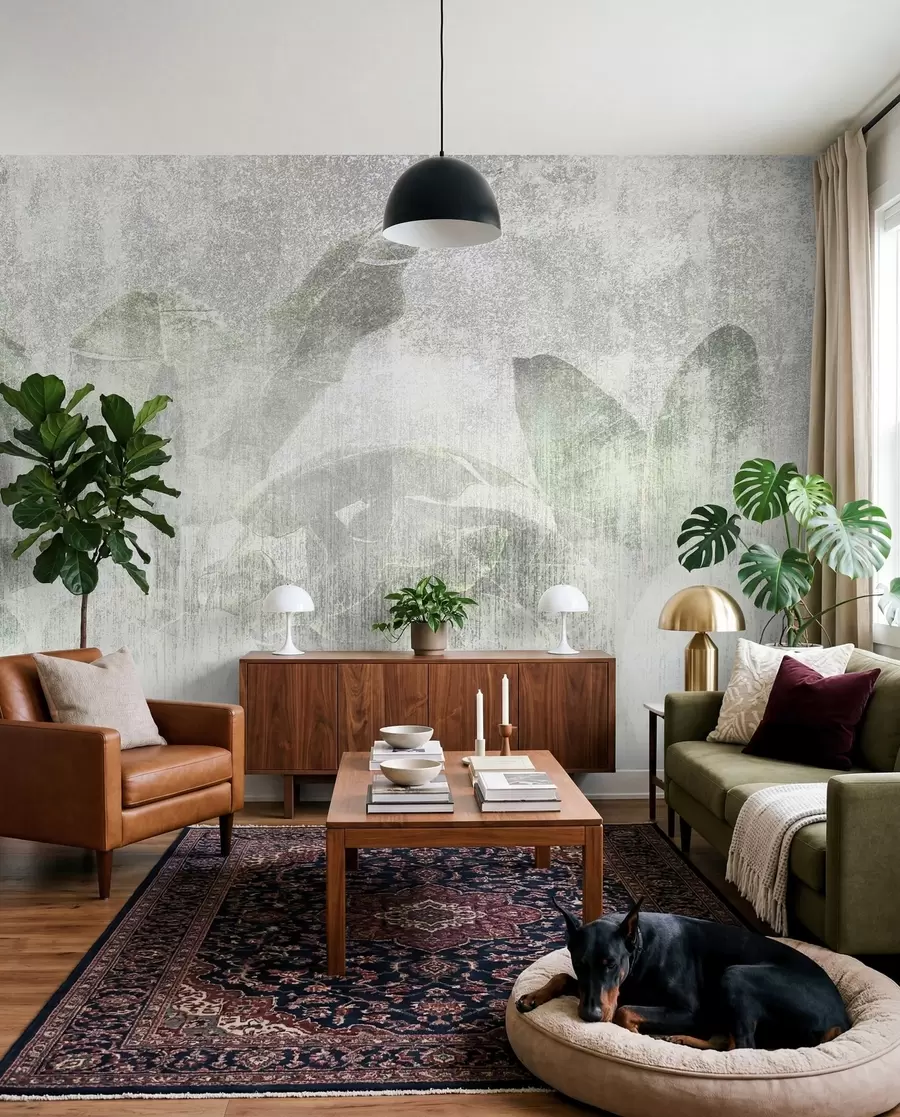 Fototapeta Tropikalne palmy w stylu loft u97030
