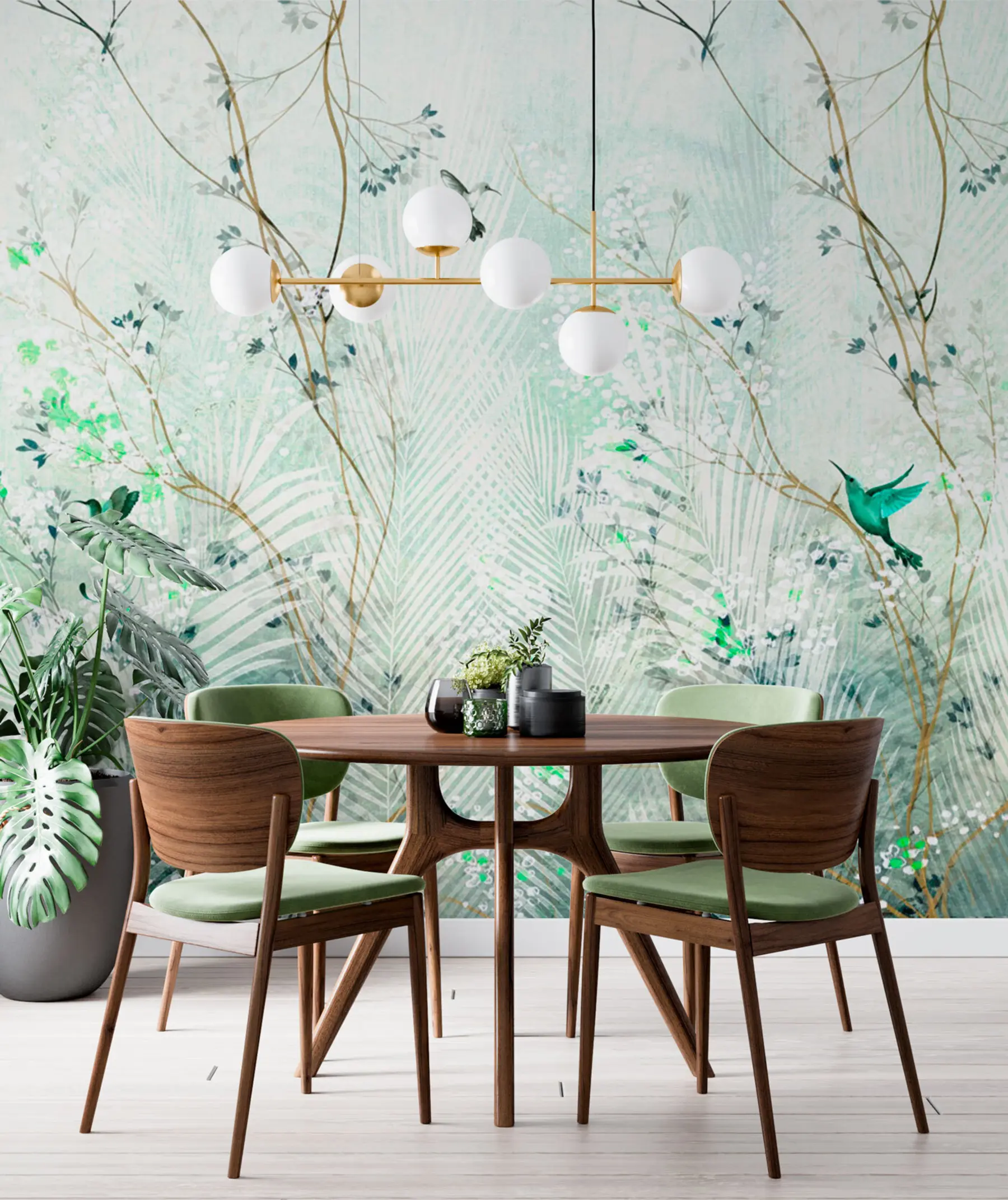 Fototapeta Kolibry w ogrodzie u97048