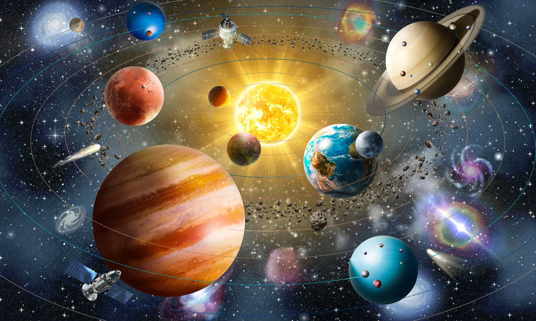 Fototapeta Czarująca przestrzeń, układ słoneczny u97222