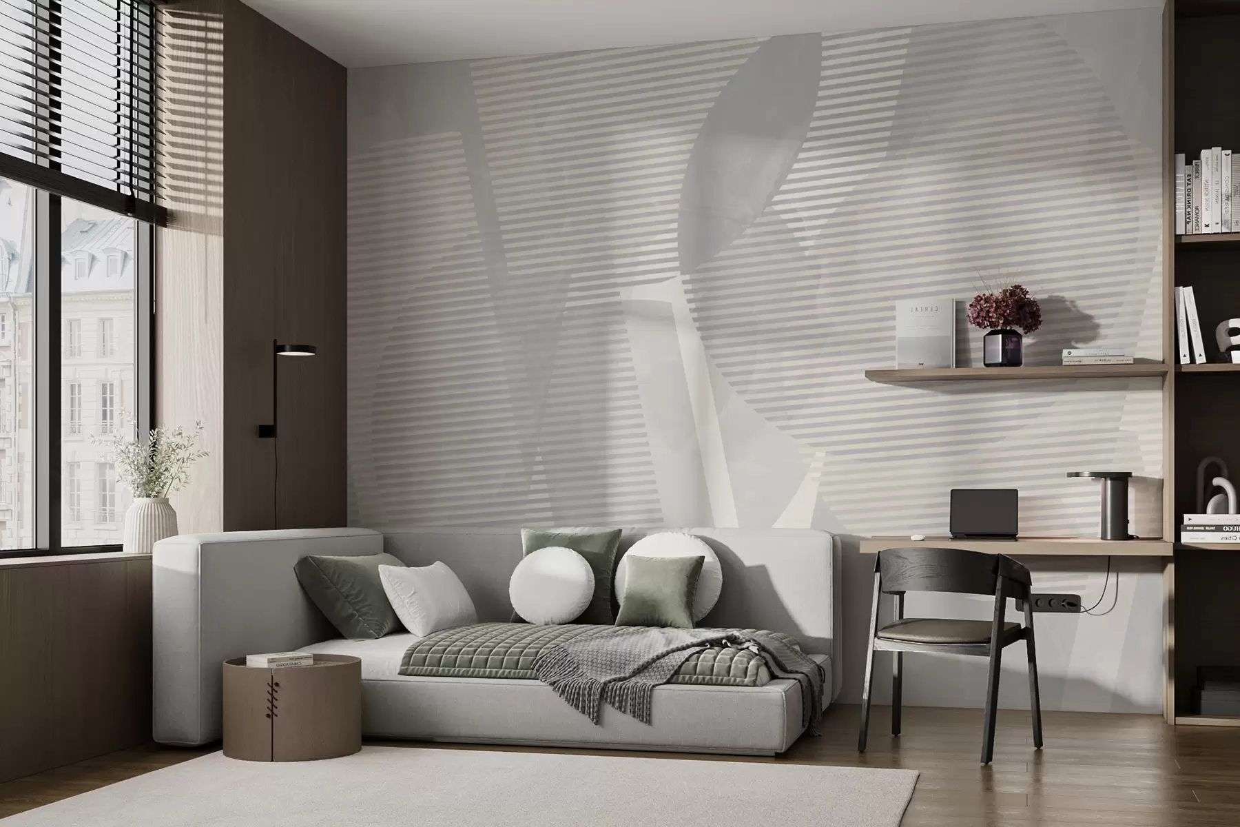 Fototapeta Abstrakcja geometryczna na marmurowym tle w pastelowych kolorach u95373