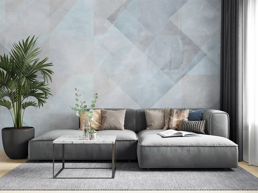 Fototapeta Abstrakcja geometryczna w pastelowych kolorach u97267