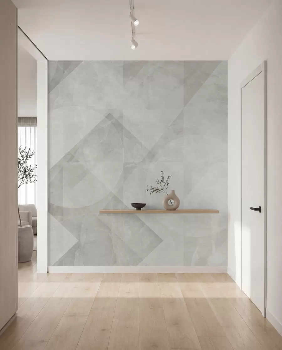 Fototapeta Abstrakcja geometryczna na marmurowym tle w pastelowych kolorach u97269