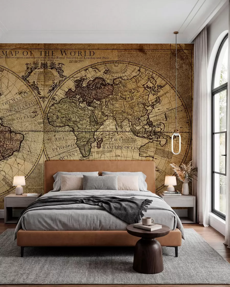 Fototapeta Antyczna mapa świata u18533