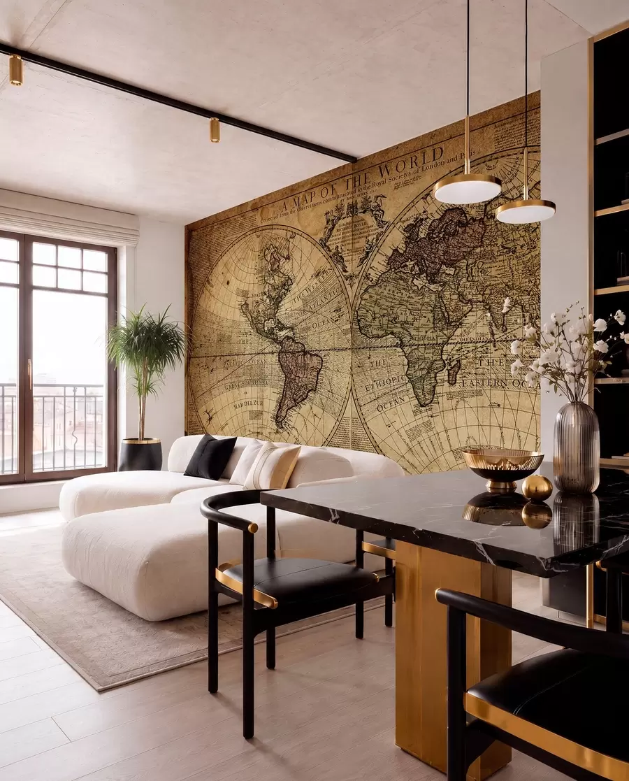 Fototapeta Antyczna mapa świata u18533