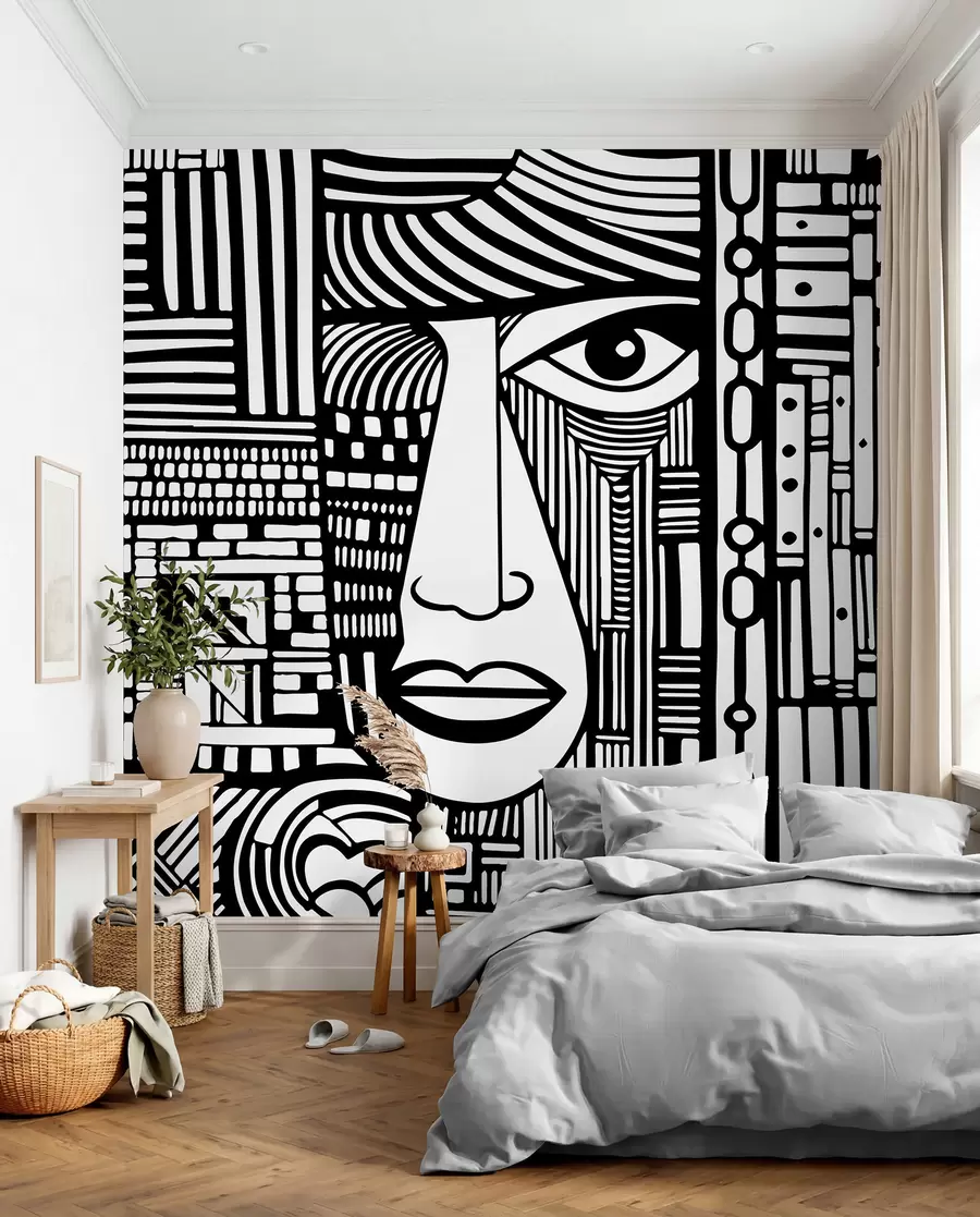 Fototapeta Abstrakcyjna twarz u98713