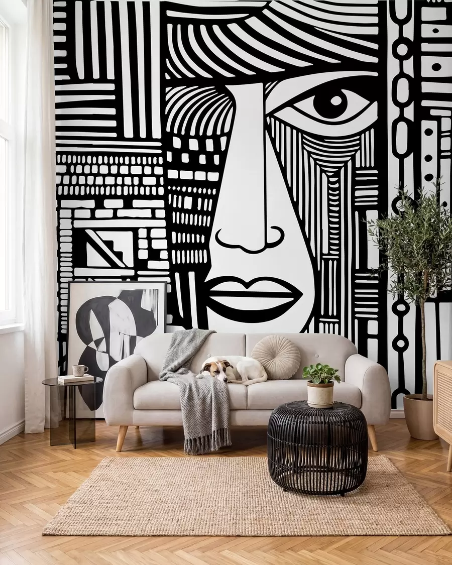 Fototapeta Abstrakcyjna twarz u98713