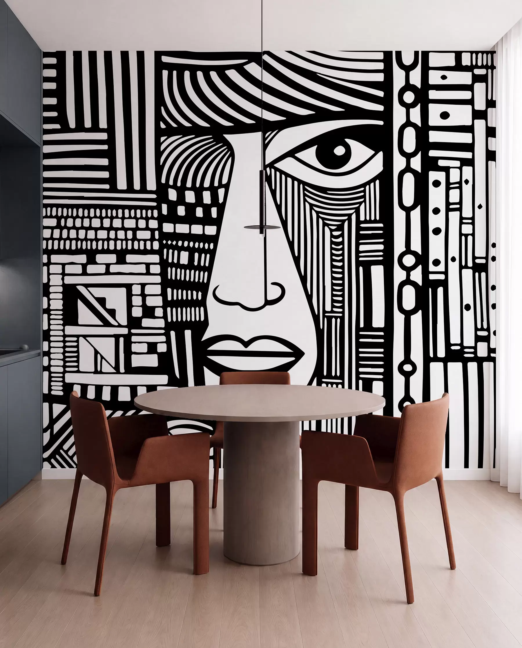 Fototapeta Abstrakcyjna twarz u98713
