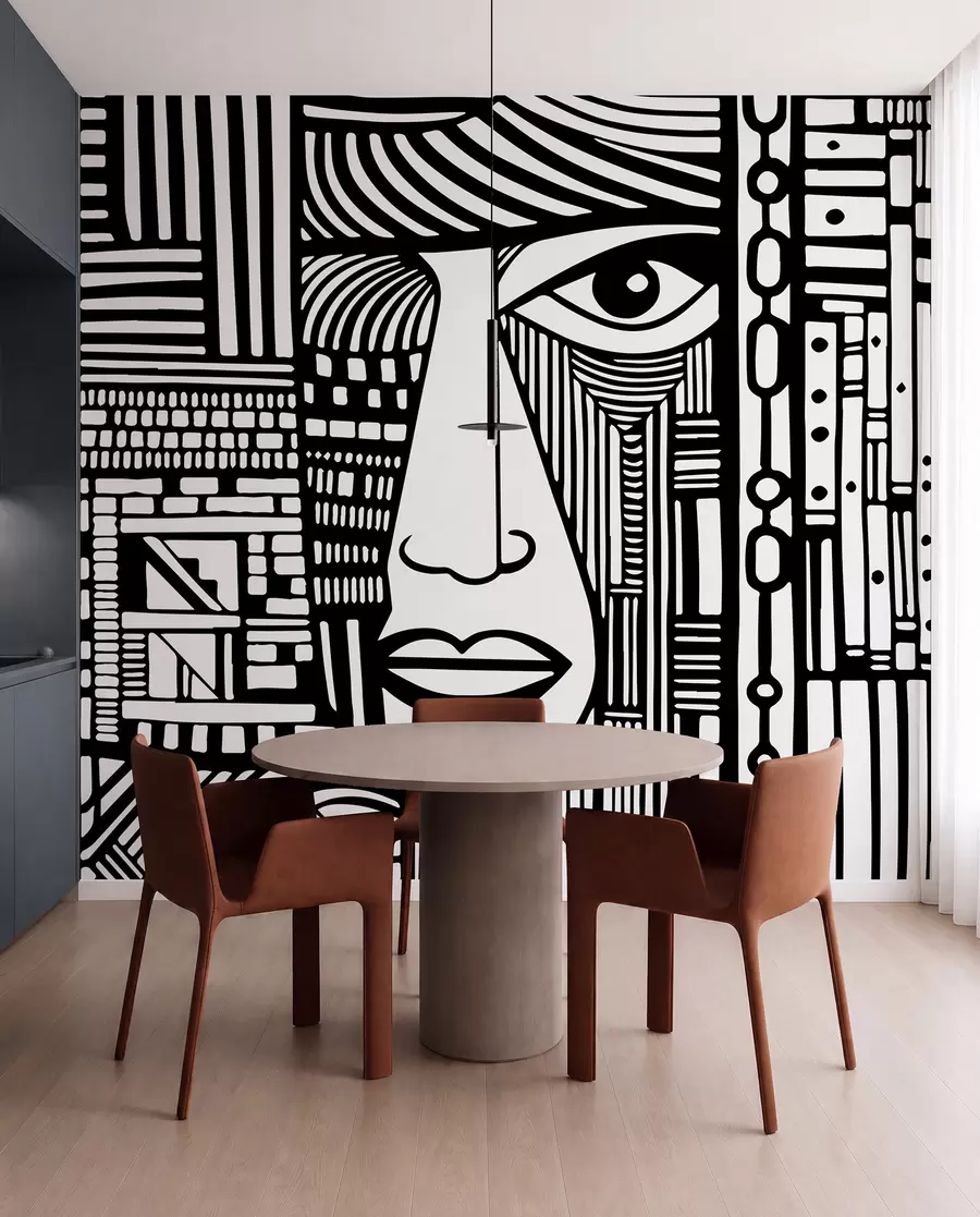 Fototapeta Abstrakcyjna twarz u98713