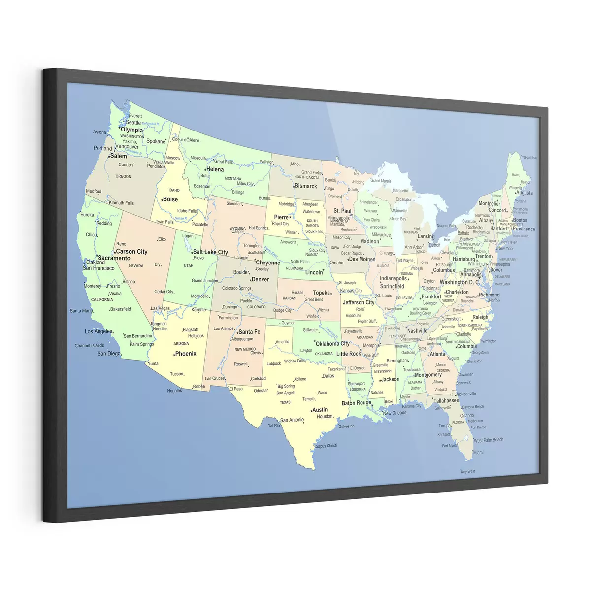 Plakat Mapa, ekoregion i świat f09911
