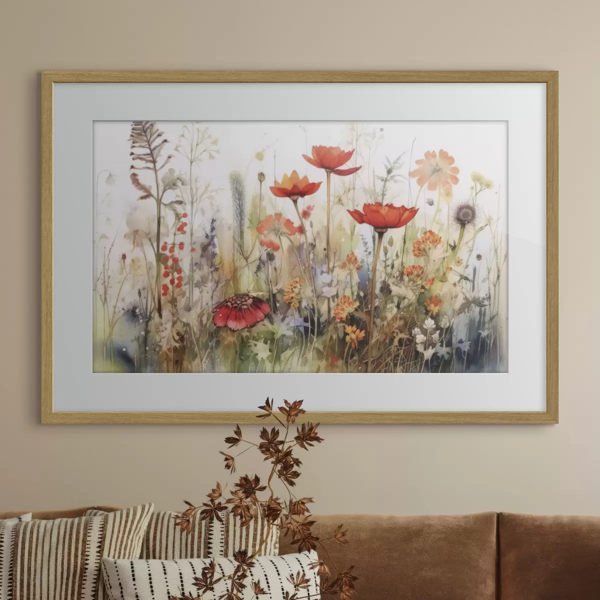 Plakat jesienny ogród f33675