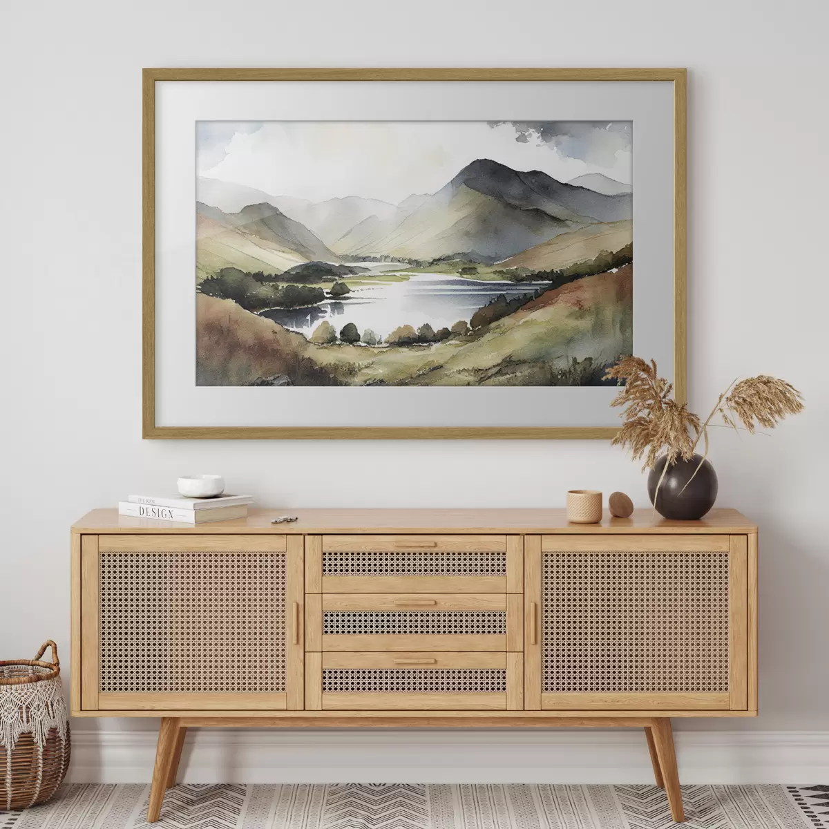 Plakat Jezioro w górach f36018