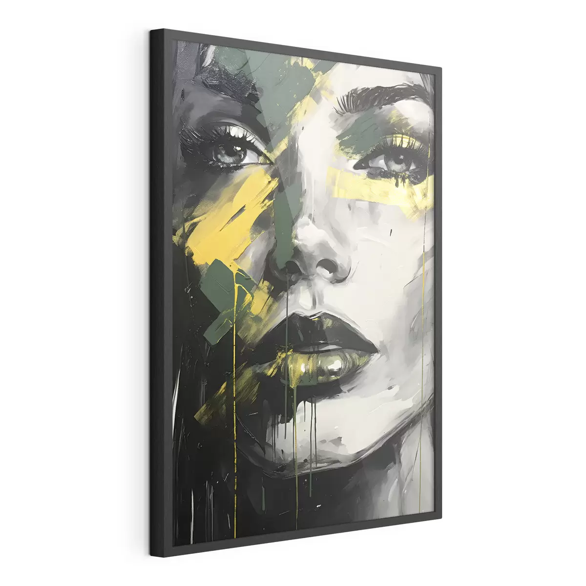 Plakat Portret kobiecy z detalami oczu i ust f36157