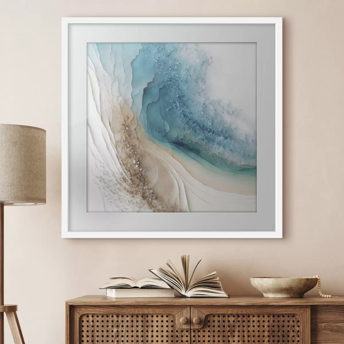 Plakat Abstrakcja plaży i oceanu f36029