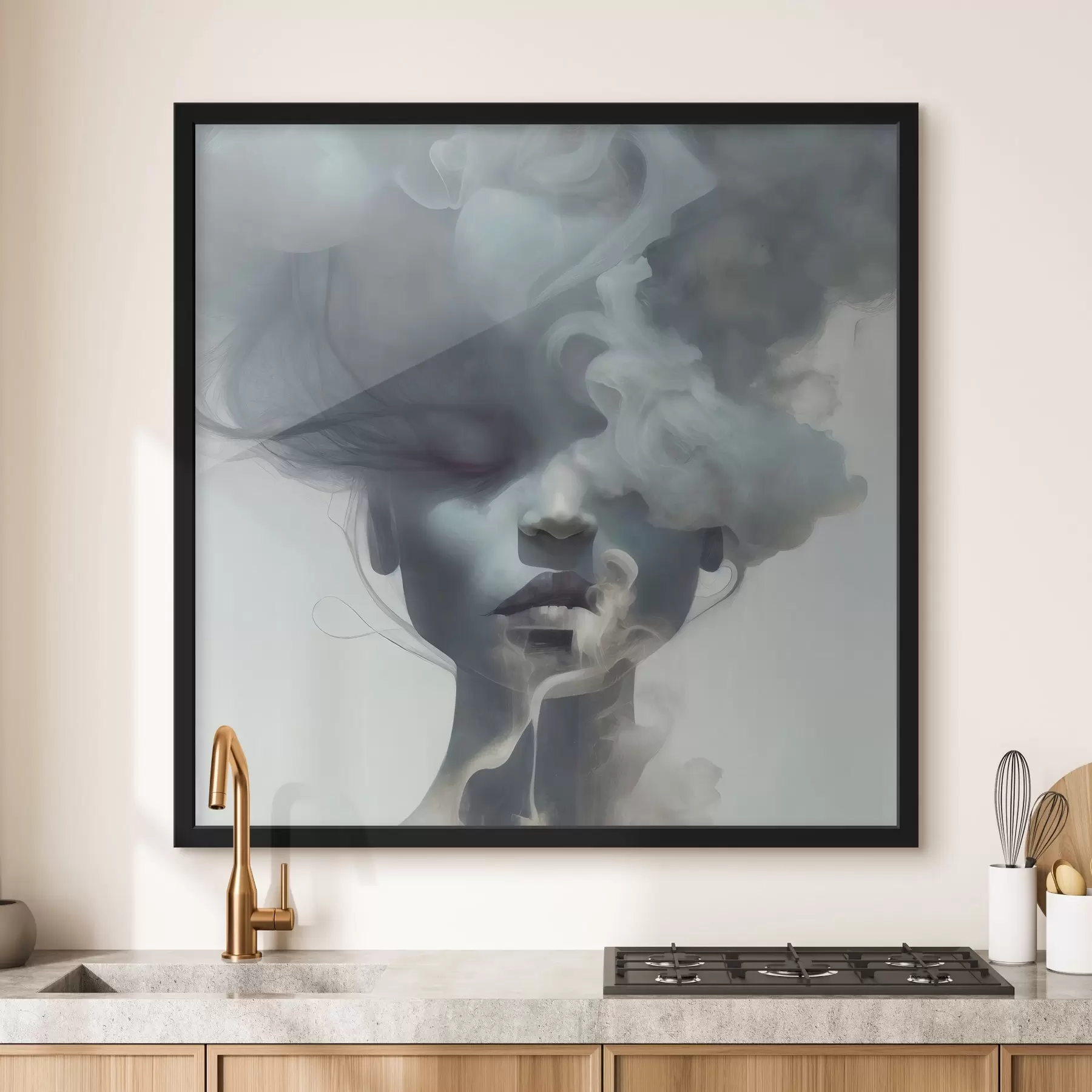 Fototapeta Dziewczyna i szara mgła f35818