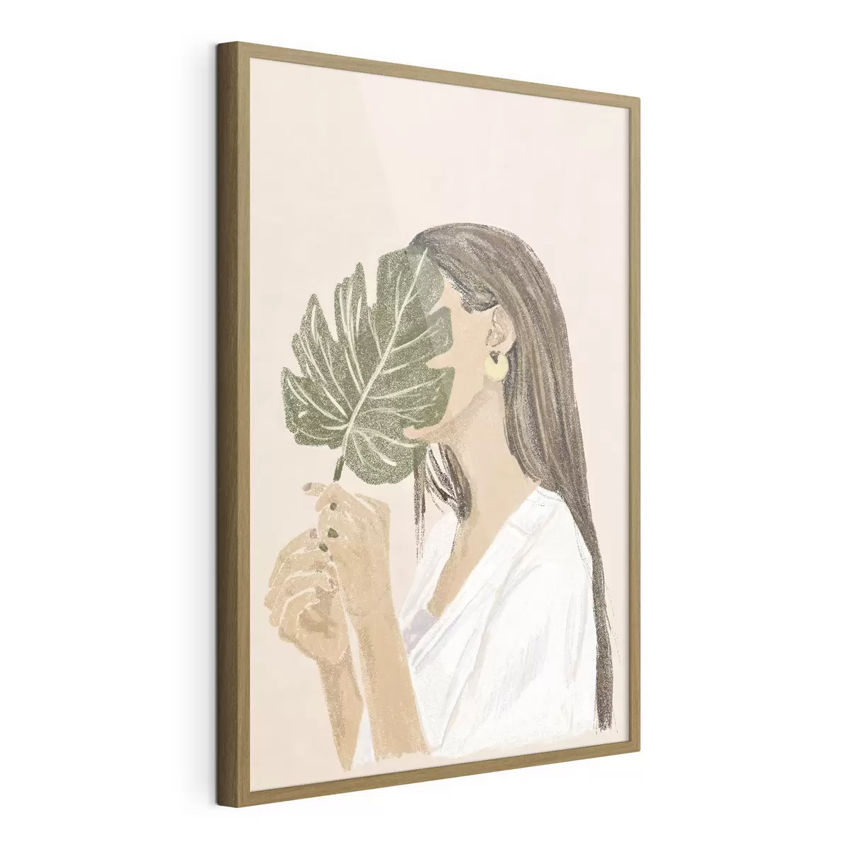 Plakat Abstrakcyjny portret kobiecy w stylu boho f35800