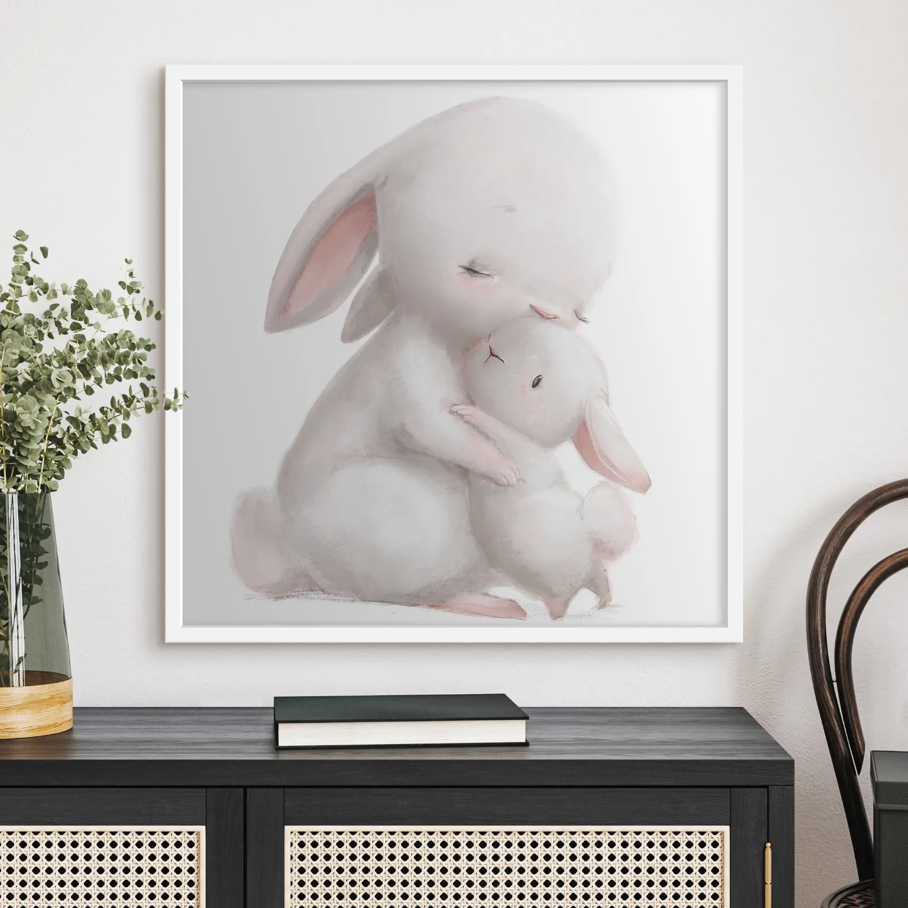 Fototapeta Królicza mama i królicze uściski f35047