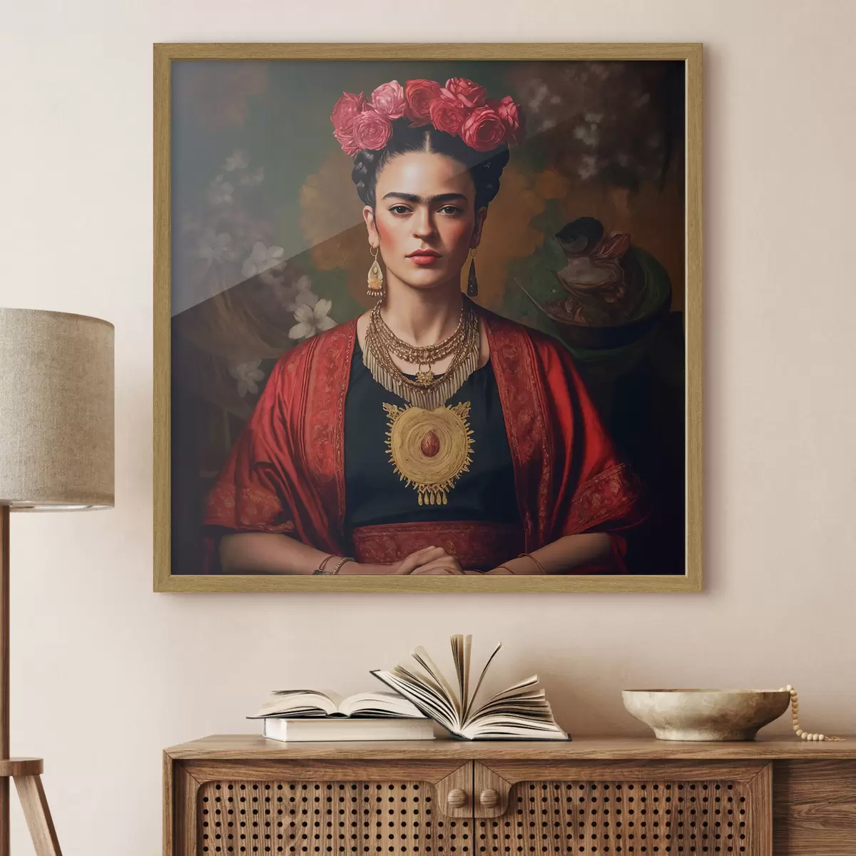 Plakat Frida w czerwieni f32865