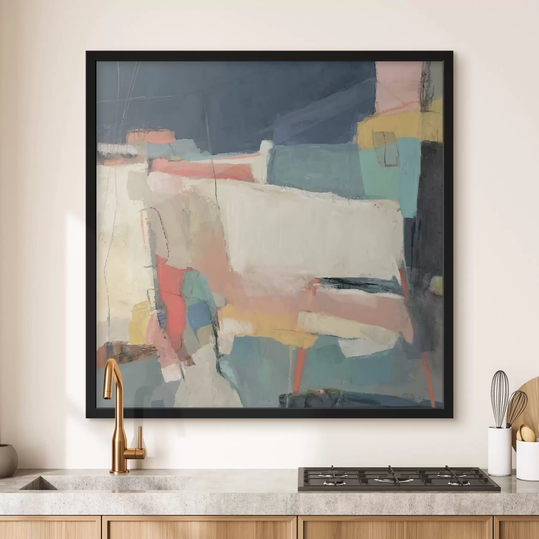 Obraz Abstrakcja, pociągnięcia farbą f32446