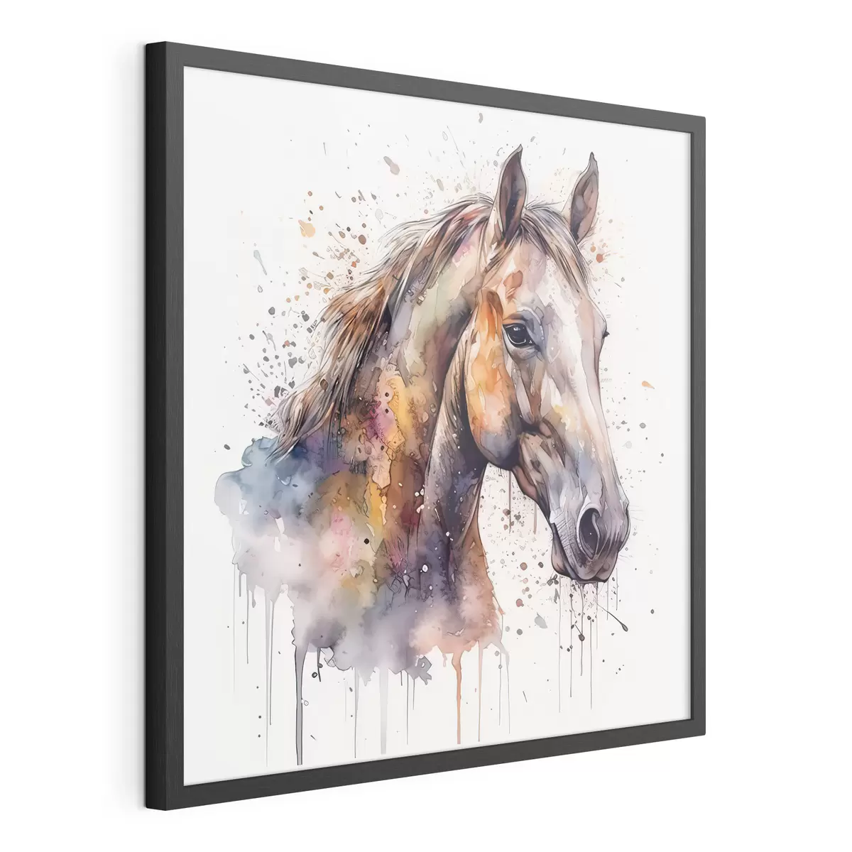Plakat Koń w stylu akwareli f32324