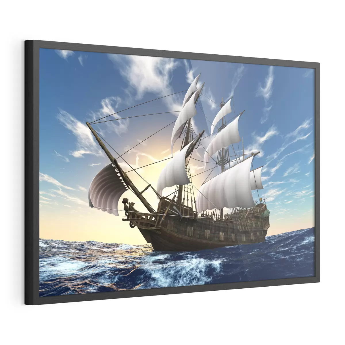 Plakat Piękny statek na morzu f15797