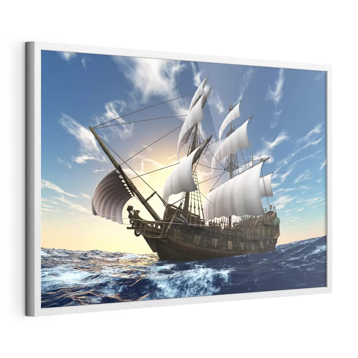 Plakat Piękny statek na morzu f15797
